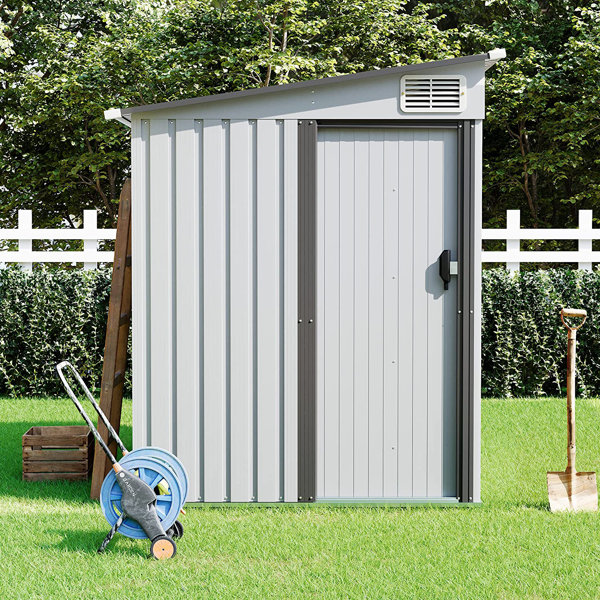 5''X7'' Galvanized Steel Storage Shed With Pent Roof